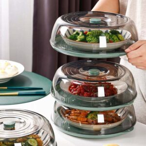 Stackable Transparent Food Insulation Cover & Dish Protector
